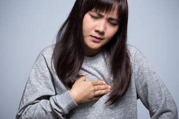 Woman has chest pain