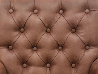 Leather upholstery brown