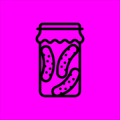pickles icon flat disign