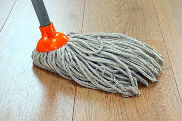 cleaning wooden floor