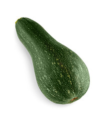 Zucchini squash isolated on white background