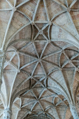 Gothic cathedral ceiling Mosteiro dos Jer&oacute;nimos