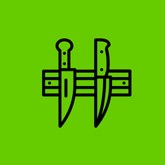 knifes icon flat disign