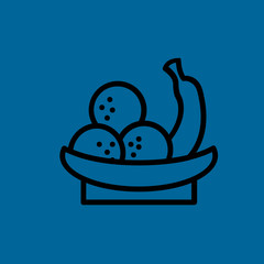 fruits icon flat disign
