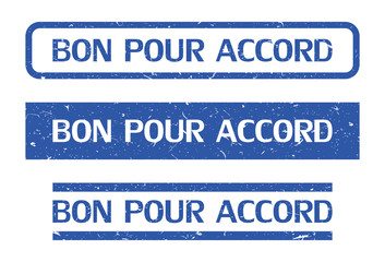Tampon bon pour accord.