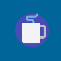 coffee cup icon flat disign