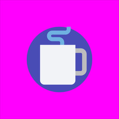 coffee cup icon flat disign