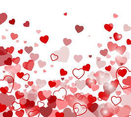 vector background with hearts, Valentine's Day