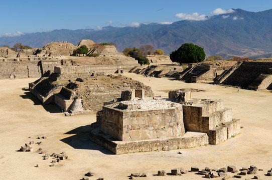 Monte Alban Mayan ruins in Mexico