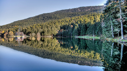 Golcuk, Turkey - October 28, 2013: National Park Golcuk. Bolu