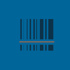 bar code icon flat disign