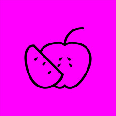 apple icon flat disign