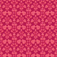 Seamless abstract colorful pattern, red and pink