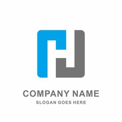Fototapeta premium Monogram Letter H Geometric Square Strips Architecture Interior Furnishing Business Company Stock Vector Logo Design Template