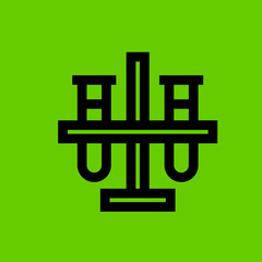test tubes icon flat disign