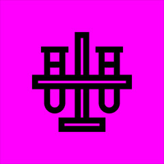 test tubes icon flat disign