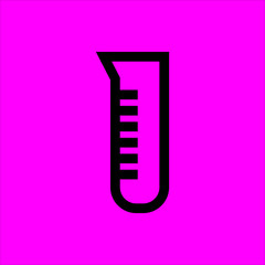 test tubes icon flat disign