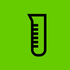 test tubes icon flat disign