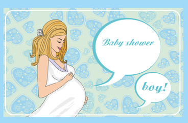 Baby shower invitation - it's a boy