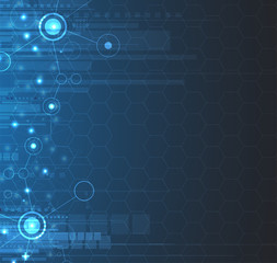 abstract futuristic circuit computer internet technology board business background