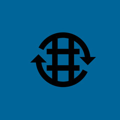 global icon flat disign