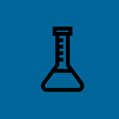 flask icon flat disign