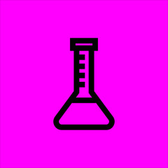 flask icon flat disign