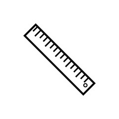 vector icon of ruler