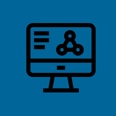computer icon flat disign