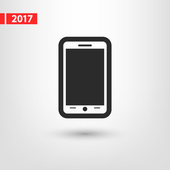 mobile smartphone icon, vector illustration. Flat design style