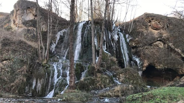 River Bigar in Serbia - waterfall cascade, 4K UHD