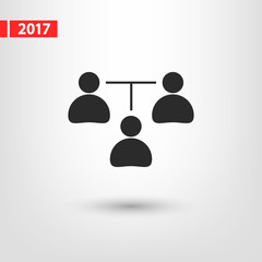 communication concept. connection icon, vector illustration. Flat design style