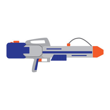 Isolated icon of supersoaker water gun used in 90s.