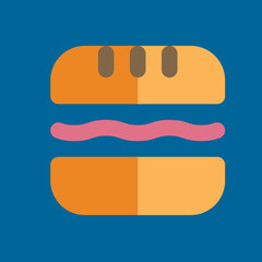 sandwich icon flat disign