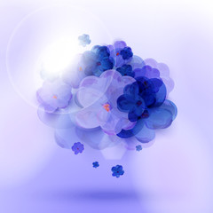 vector background with lilac abstract pattern
