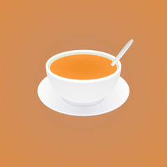Vector. delicious soup