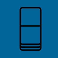 eraser icon flat disign