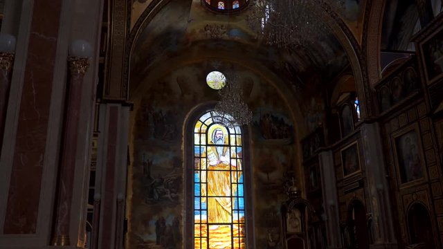 Stained glass window Coptic Orthodox Church of Sharm el-Sheikh