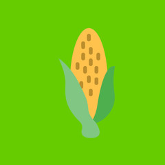 corn icon flat disign