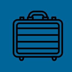 briefcase icon flat disign