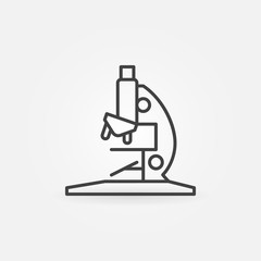 Microscope outline icon