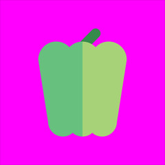 bell pepper icon flat disign