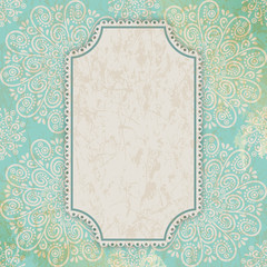 Mandala, tribal background with a gold medallion