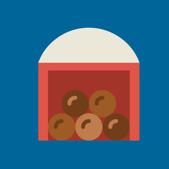 barn icon flat disign