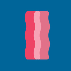 bacon icon flat disign