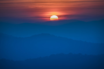 Obraz premium abstract background of sunset