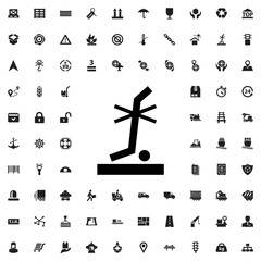 no standing nearby icon illustration