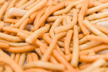 close up thai snack, junk food unhealthy eat