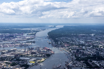 Obraz premium Hamburg - Germany - Panorama from above