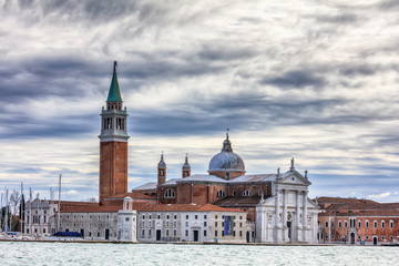 Fototapeta na wymiar Impressive marble cathedral in Venice